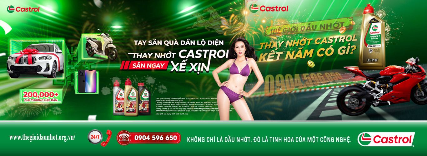 Đại lý phân phối dầu nhớt Castrol_Castrol khuyến mãi lớn