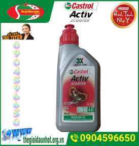 Castrol  Activ Scooter 10W - 40 4T Chai 0.8lít
