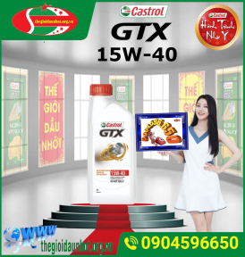 CASTROL GTX  SAE 15W-40 API SN/CF CHAI 1 LÍT