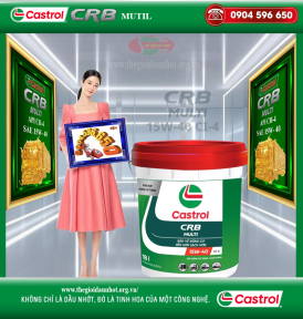 Dầu động cơ Castrol CRB Multi SAE 15W-40 API CI-4 Xô  18 lít & Phuy 209L