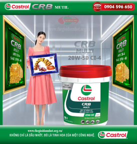 DẦU ĐỘNG CƠ CASTROL CRB MUTIL SAE 20W-50 API CI-4 18Lít & Phuy 209L