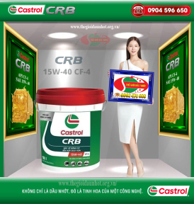 DẦU ĐỘNG CƠ  CASTROL CRB SAE 15W-40 API CF-4 Xô 18L vs Phuy 209L