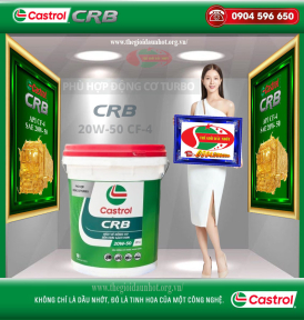 DẦU ĐỘNG CƠ  CASTROL CRB SAE 20W-50 API CF-4 Xô 18L vs Phuy 209L